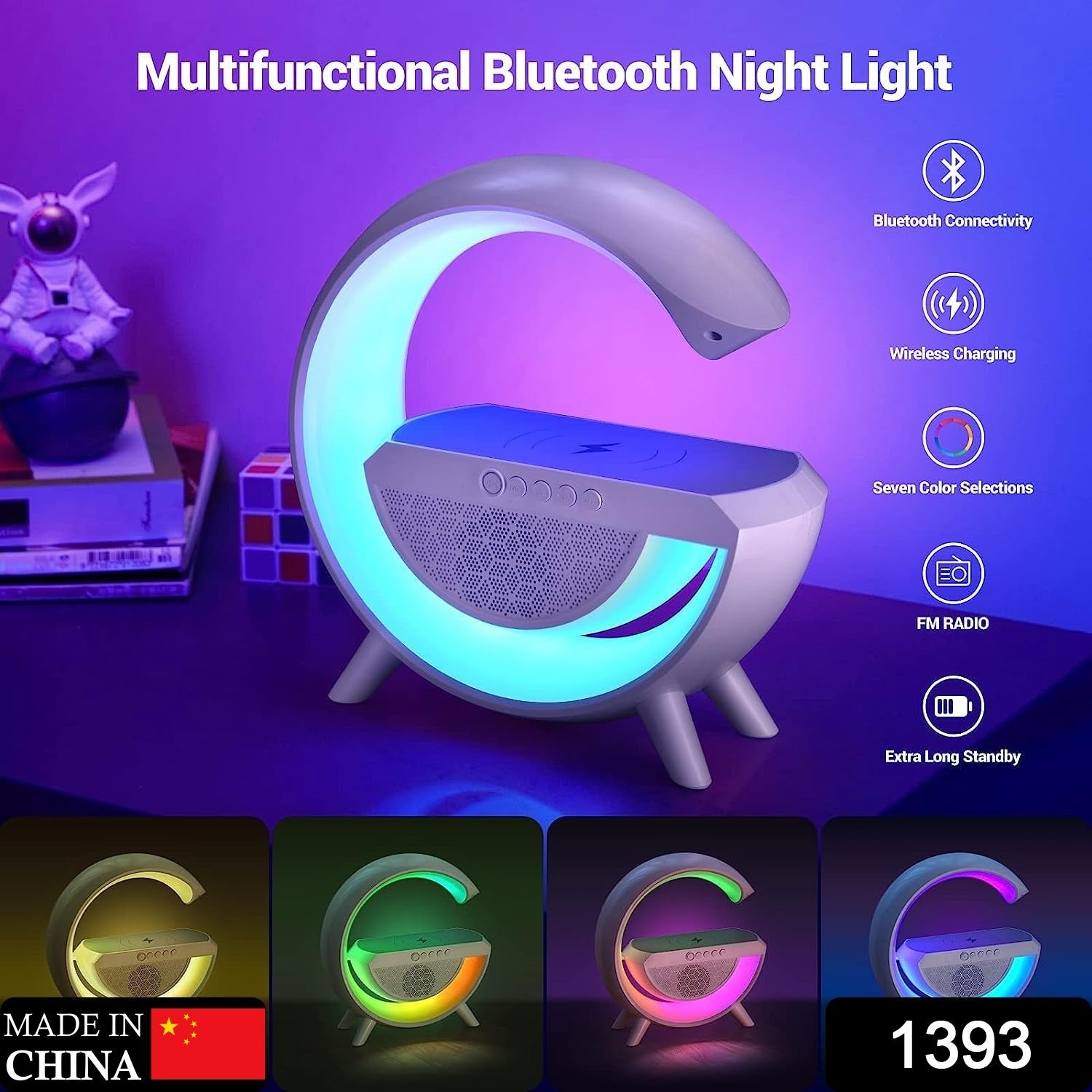 Multi-function LED lamp with speaker and charger Multi-function LED lamp with speaker and charger